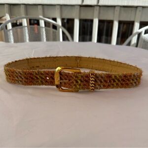 Vintage 80’s Chanel Multi-Colored Tweed Belt